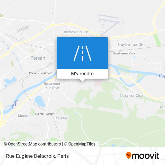 Rue Eugène Delacroix plan