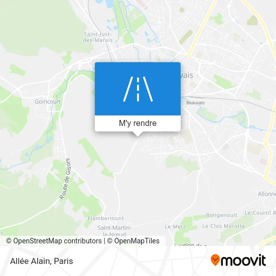 Allée Alain plan