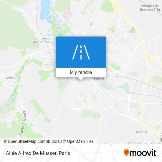 Allée Alfred De Musset plan