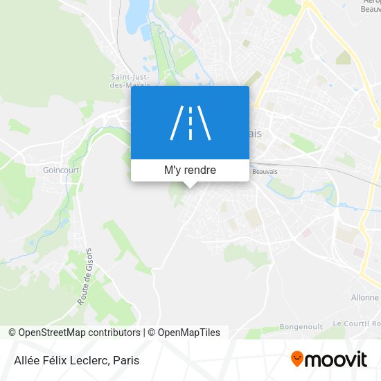 Allée Félix Leclerc plan