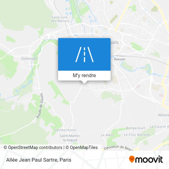 Allée Jean Paul Sartre plan