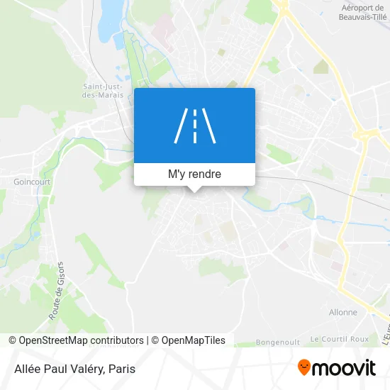 Allée Paul Valéry plan