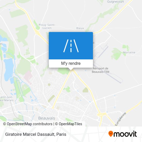 Giratoire Marcel Dassault plan