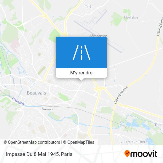Impasse Du 8 Mai 1945 plan