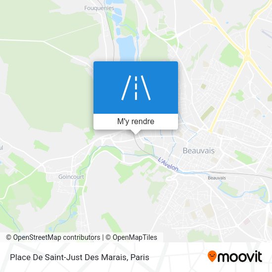 Place De Saint-Just Des Marais plan