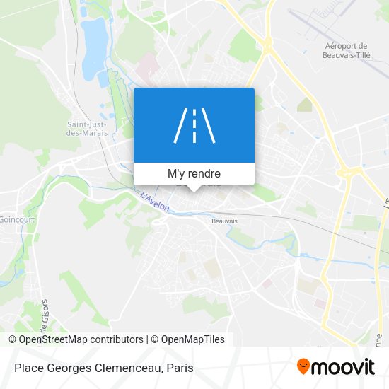 Place Georges Clemenceau plan