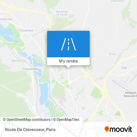 Route De Crevecoeur plan