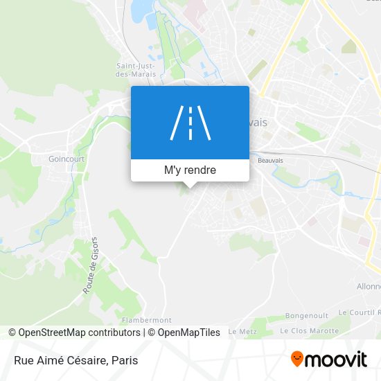 Rue Aimé Césaire plan