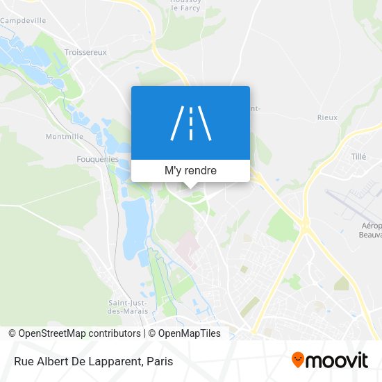 Rue Albert De Lapparent plan