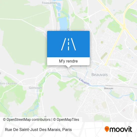 Rue De Saint-Just Des Marais plan