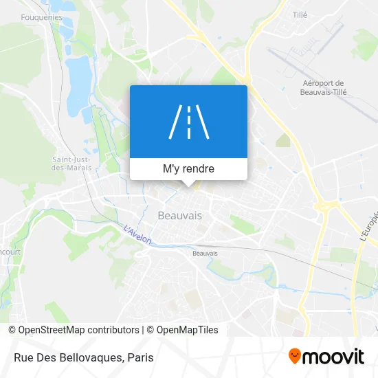 Rue Des Bellovaques plan