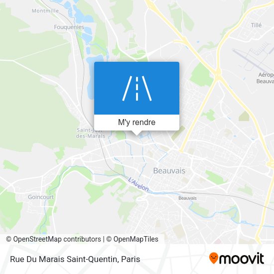 Rue Du Marais Saint-Quentin plan