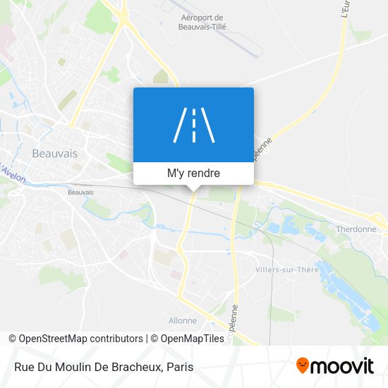 Rue Du Moulin De Bracheux plan