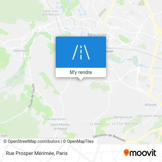 Rue Prosper Mérimée plan