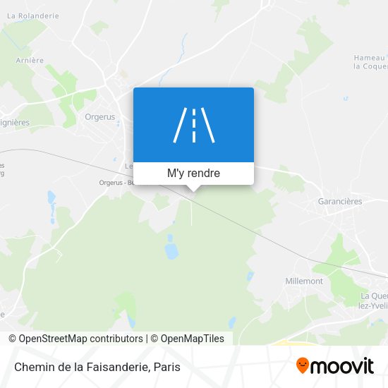 Chemin de la Faisanderie plan