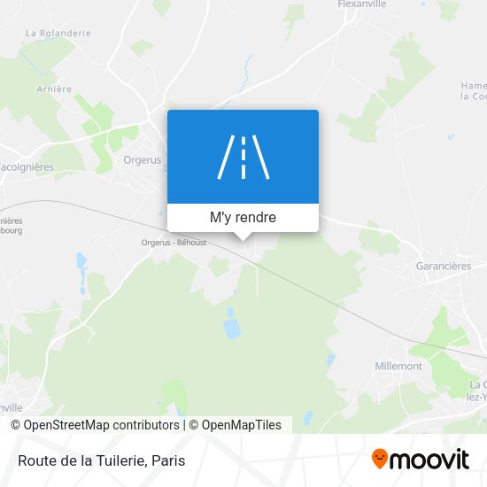 Route de la Tuilerie plan