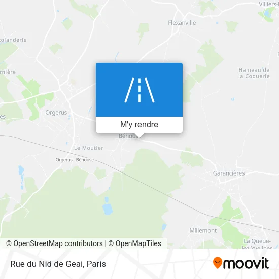 Rue du Nid de Geai plan