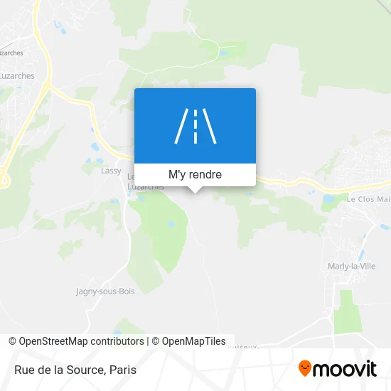 Rue de la Source plan