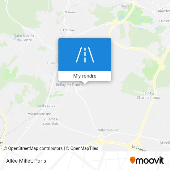 Allée Millet plan