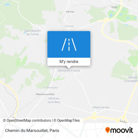 Chemin du Marsouillet plan