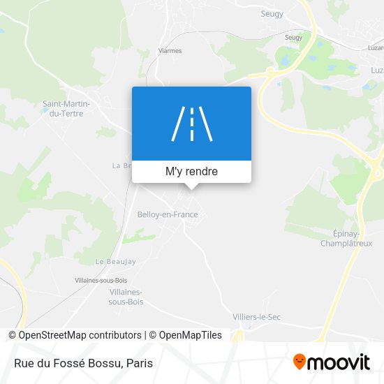 Rue du Fossé Bossu plan