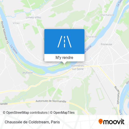 Chaussée de Coldstream plan