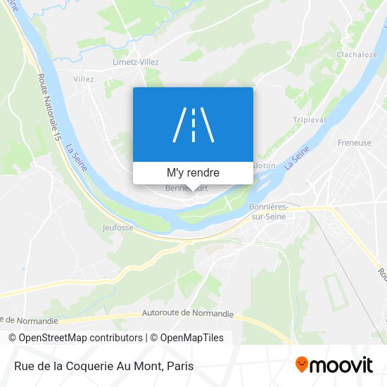 Rue de la Coquerie Au Mont plan