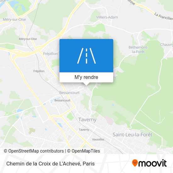 Chemin de la Croix de L'Achevé plan