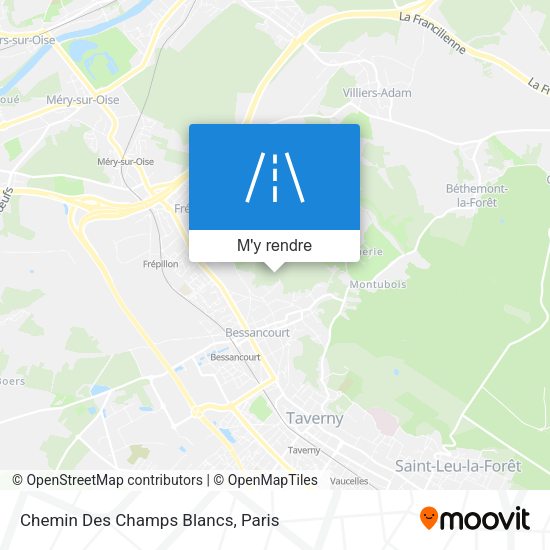 Chemin Des Champs Blancs plan