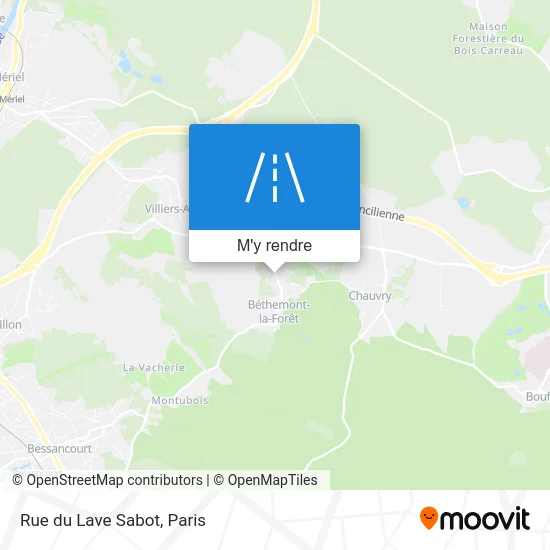 Rue du Lave Sabot plan