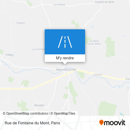 Rue de Fontaine du Mont plan