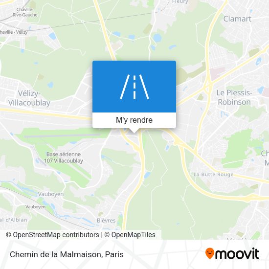 Chemin de la Malmaison plan