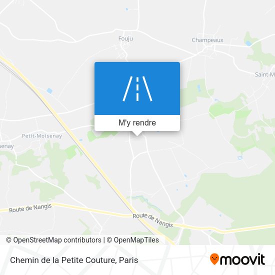 Chemin de la Petite Couture plan