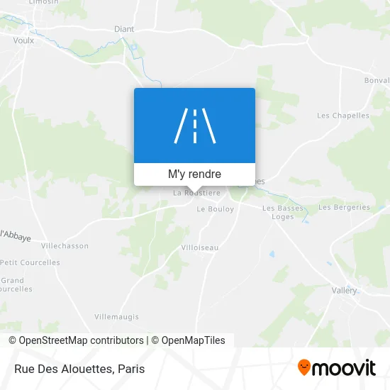 Rue Des Alouettes plan