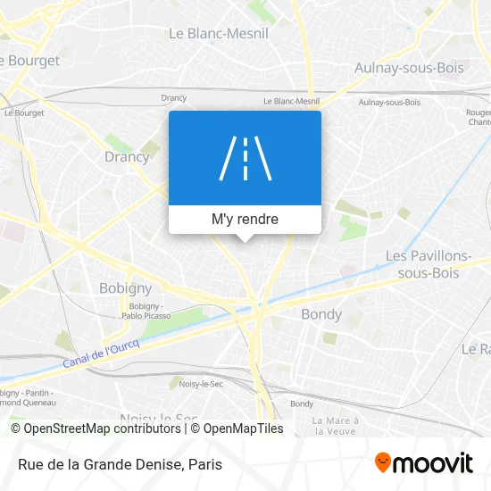 Rue de la Grande Denise plan