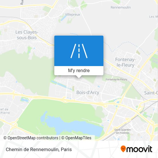 Chemin de Rennemoulin plan