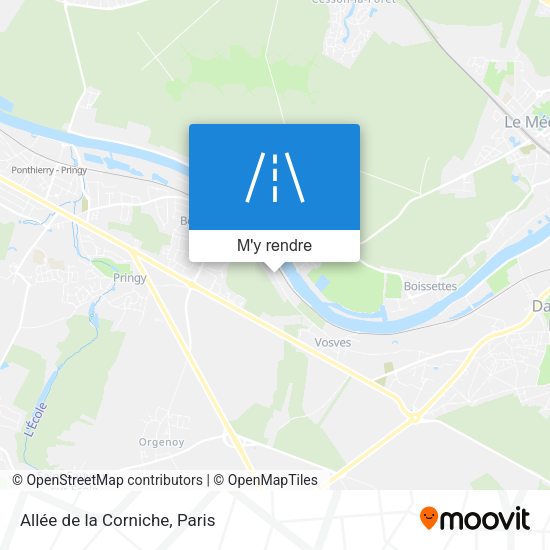 Allée de la Corniche plan