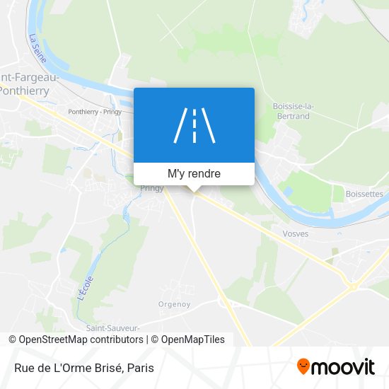 Rue de L'Orme Brisé plan