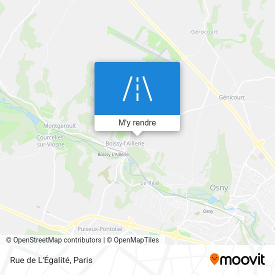 Rue de L'Égalité plan