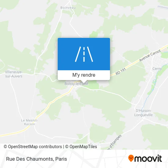 Rue Des Chaumonts plan