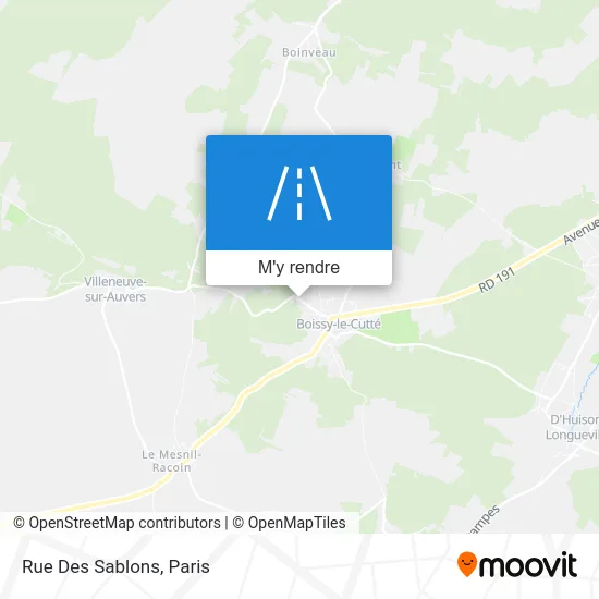 Rue Des Sablons plan