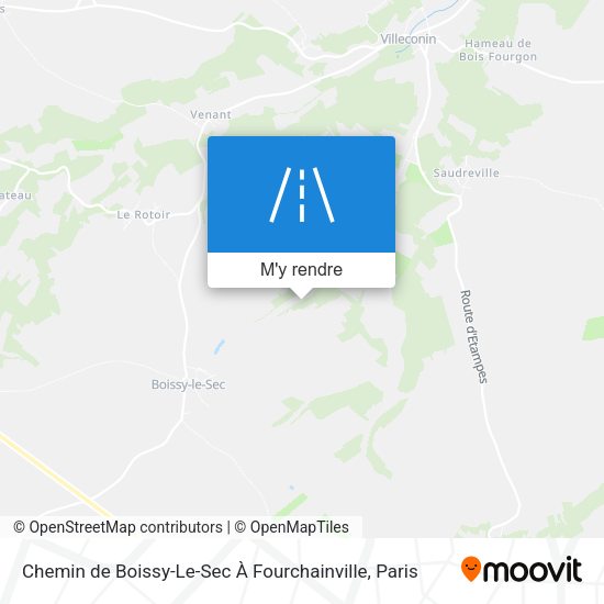 Chemin De Boissy-Le-Sec À Fourchainville plan