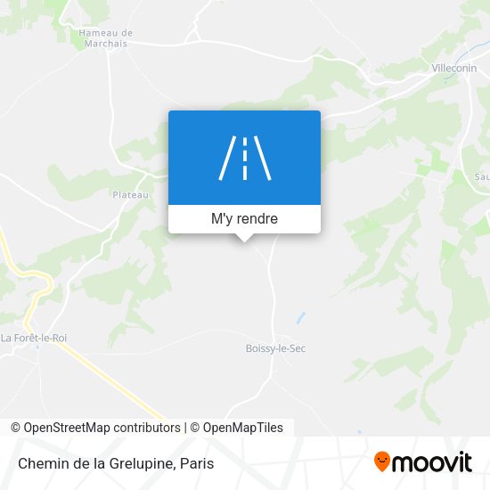 Chemin de la Grelupine plan
