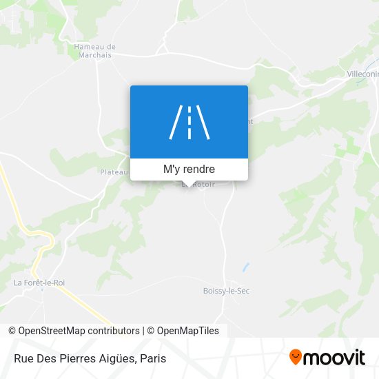 Rue Des Pierres Aigües plan