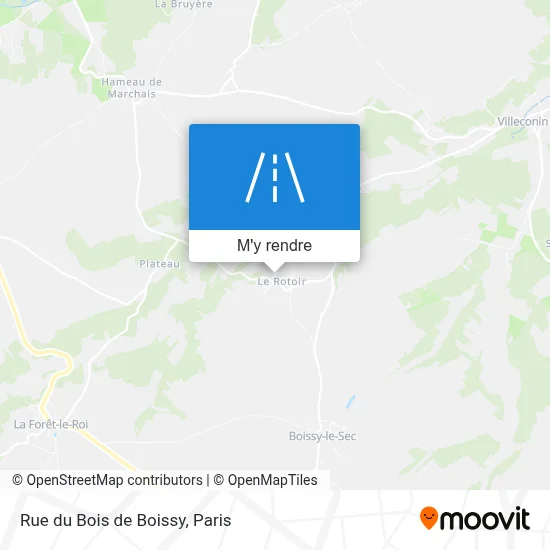 Rue du Bois de Boissy plan