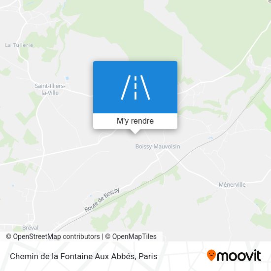 Chemin de la Fontaine Aux Abbés plan