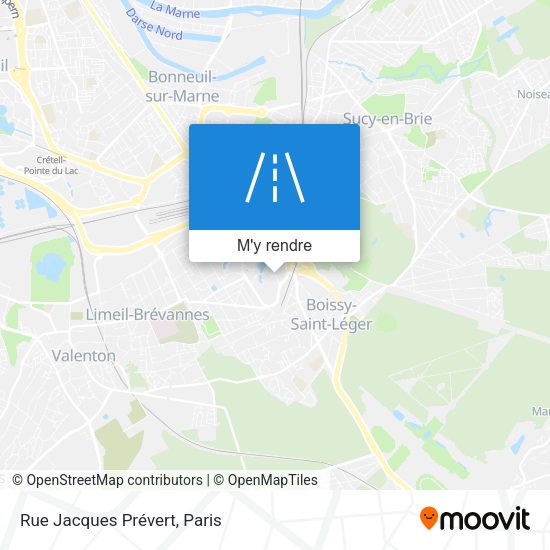 Rue Jacques Prévert plan