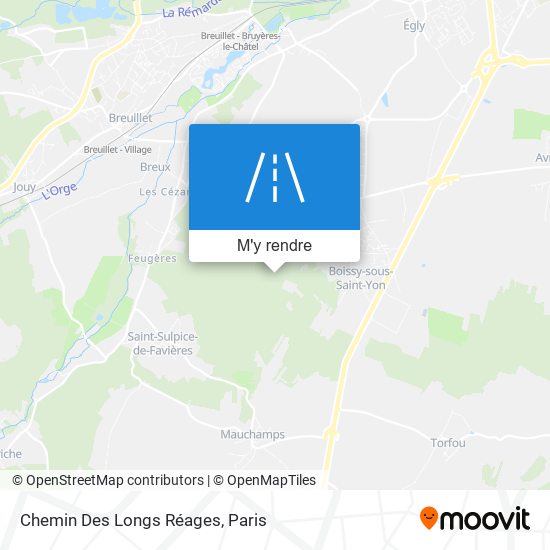Chemin Des Longs Réages plan