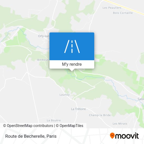 Route de Becherelle plan