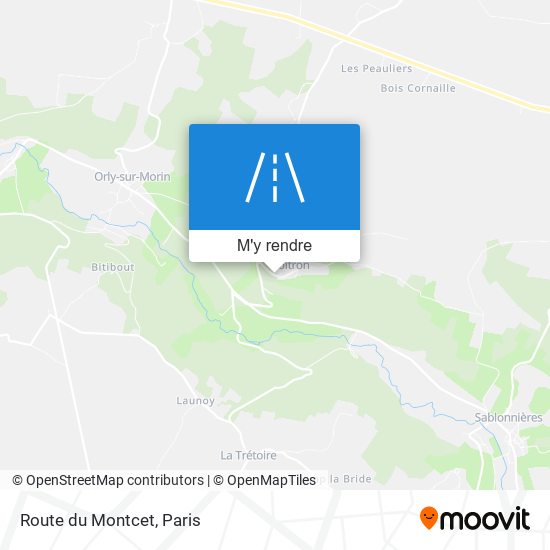 Route du Montcet plan